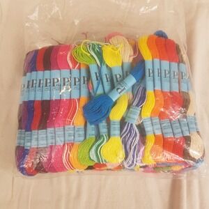 Prism Craft Thread Bulk Lot 100% Cotton Embroidery Floss Multicolor 8.7yd Skeins
